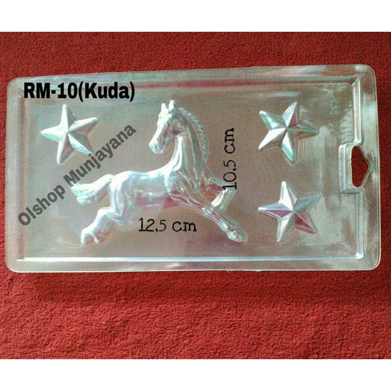Cetakan Coklat Mika Karakter Kuda RM-10