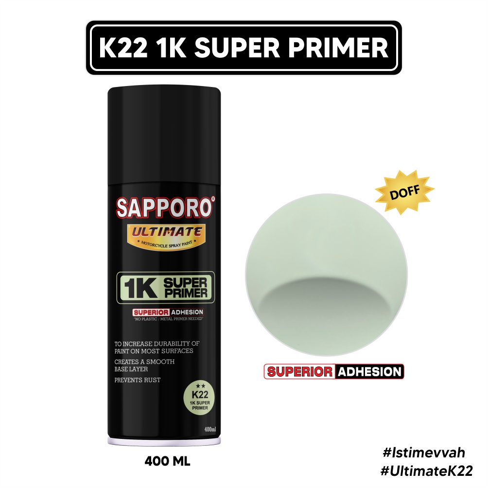 Sapporo Ultimate K22 1K Super Primer / Cat Spray Semprot Aerosol Terbaik