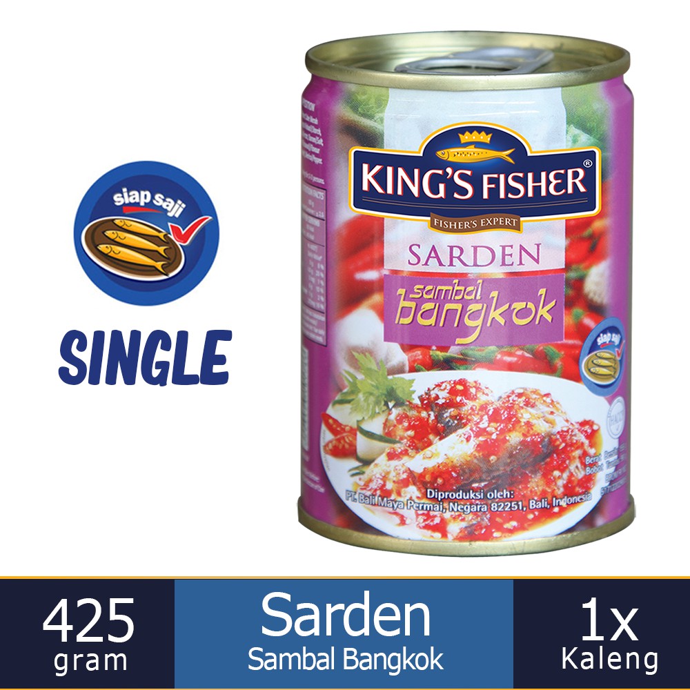 

MyHomey King's Fisher Sarden saus bangkok Makanan Kaleng 425 g kings fisher