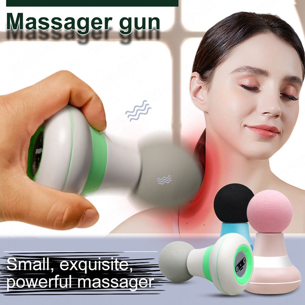 vagina getar Electric Massage Gun Mini Muscle Cervical Shoulder Pain Relief Body Massage Machine For