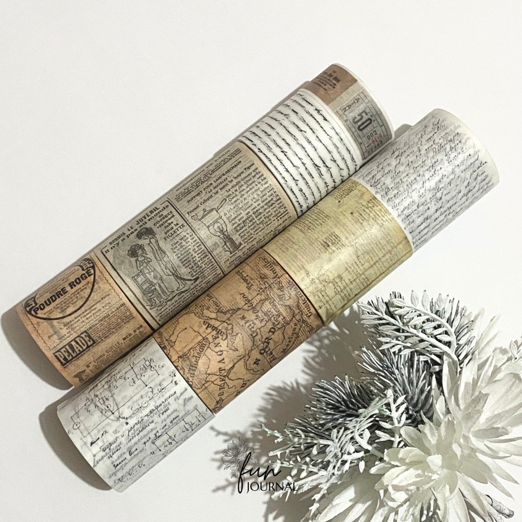 

WASHI TAPE VINTAGE THINGS SAMPLE SHARE 50 CM JOURNAL JURNAL PLANNING PLANNER SCRAPBOOK DIY BUJO