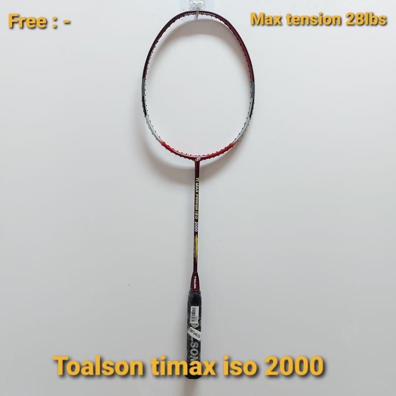 RAKET BADMINTON TOALSON TI MAX ISO 2000 ORIGINAL