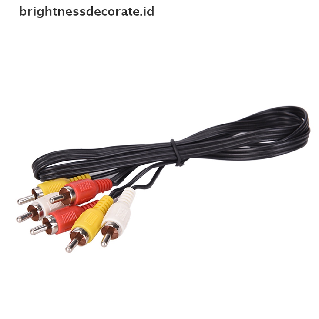 [birth] 3 RCA Male to 3 RCA Male Composite Audio Video AV Cable Plug  1M [ID]