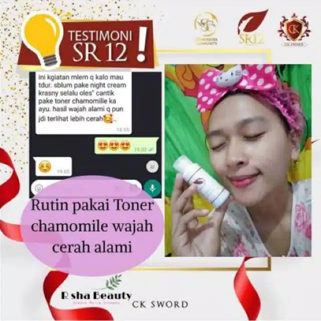 ACNE TONER SR12 / TONER JERAWAT AMPUH BPOM / ACNE TONER AMAN HERBAL