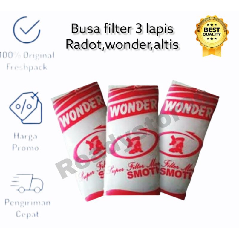 kapas busa filter Radots super 3lapis smooth aquarium aquascape filter