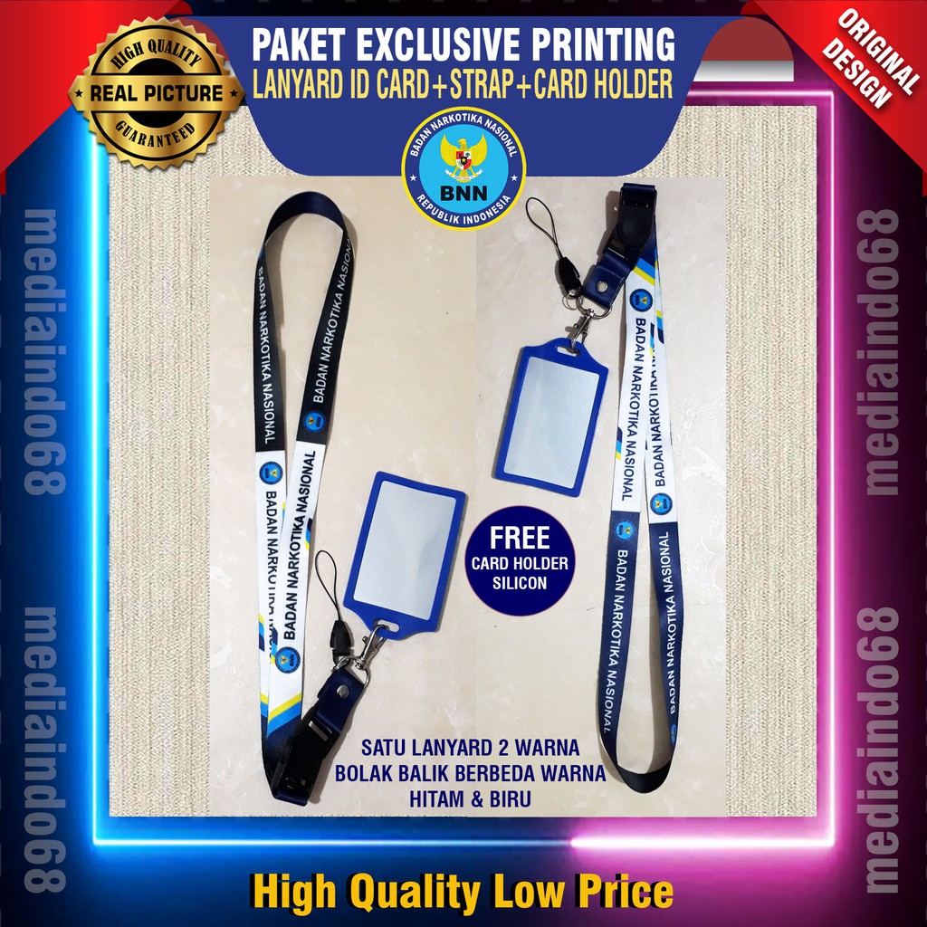 

BNN Lanyard, Strap ID, HP/Flashdisk Printing Digital (Paket Lengkap Exclusive)