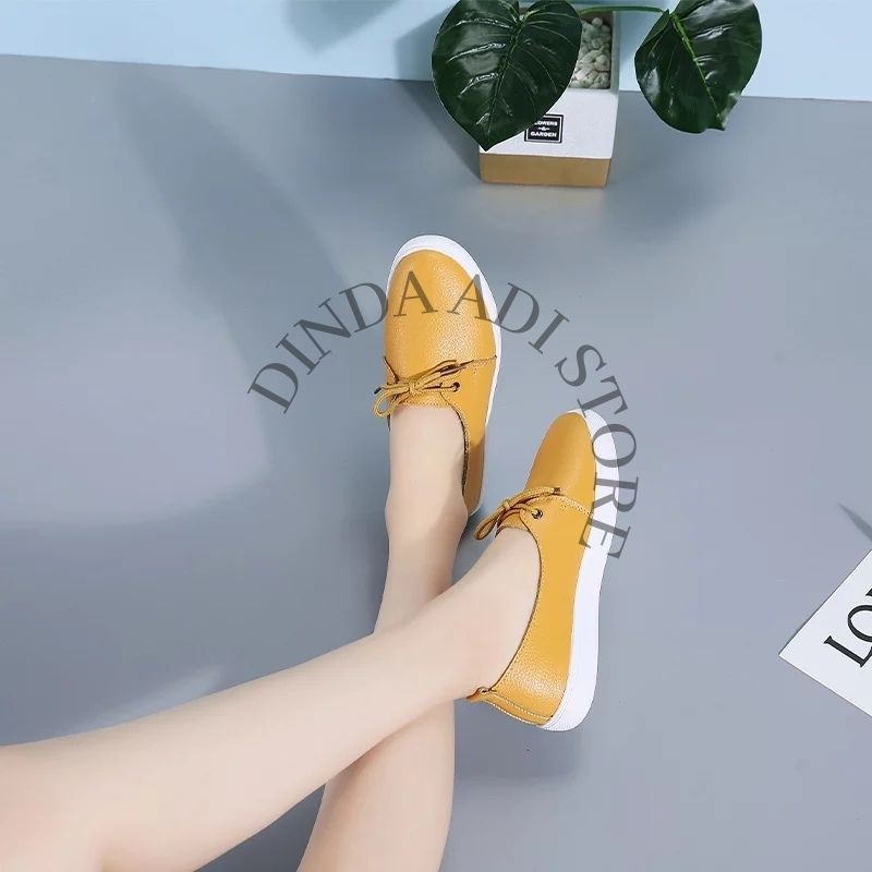 DINDA Sepatu Wanita Slip On Loafer Casual Slavina Trendy model 2022