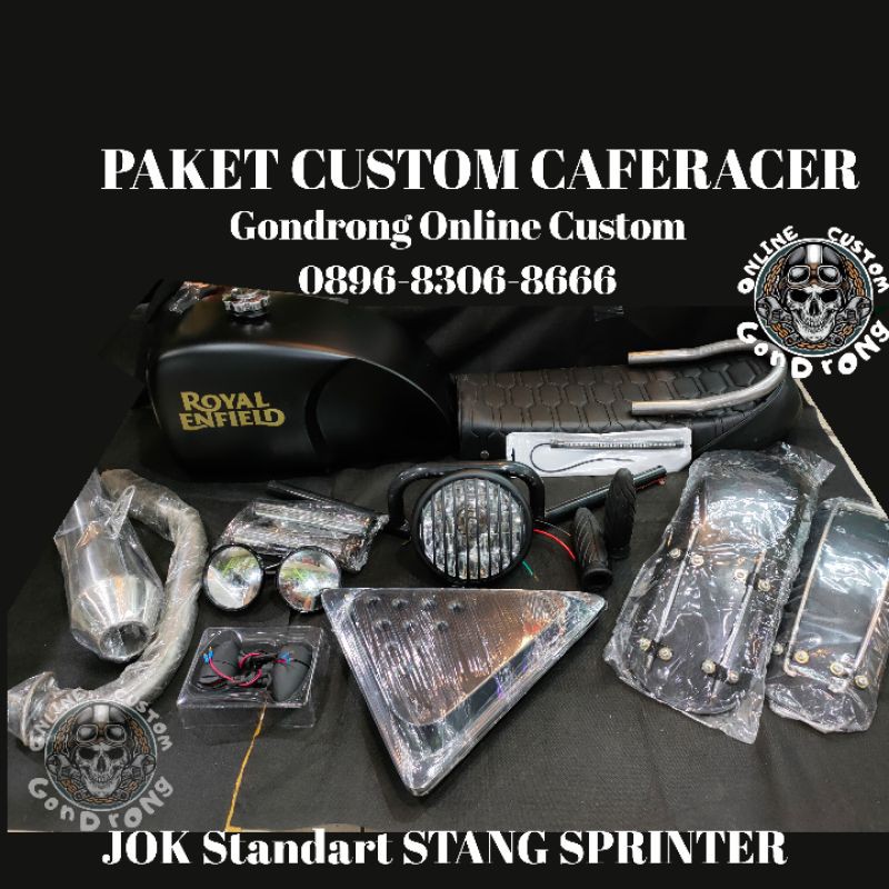PAKET JAPSTYLE CUSTOM CAFERACER MEGAPRO TIGER THUNDER SCORPIO PROMO