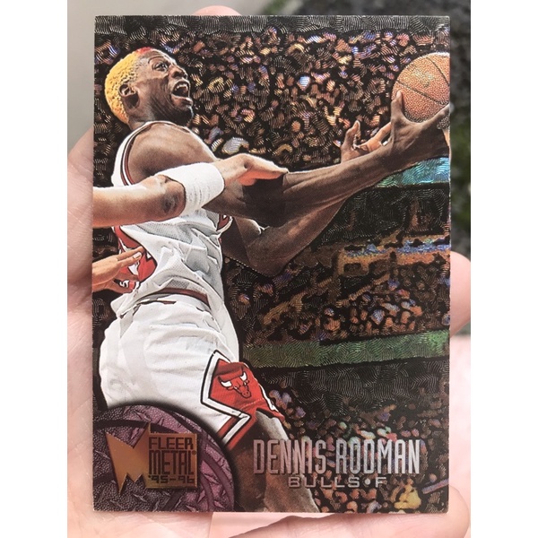 KARTU BASKET DENNIS RODMAN 1995 NBA CARD FLEER METAL