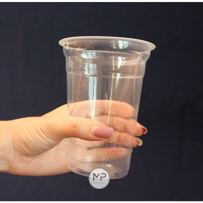 misi- JUAL Gelas Plastik 16oz + tutup (50pcs)