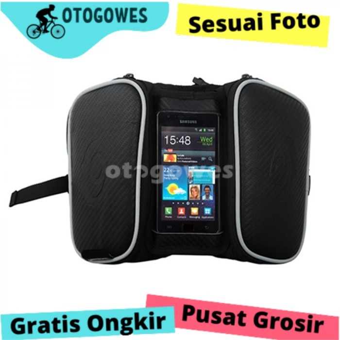 Tas Tempat Hp Dan Barang Besar Kanan Kiri Sepeda Gunung Polygon MTB Anti Air Murah Roswheel