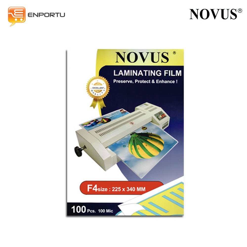 

Novus Laminating Folio 100 Micron (225X340 mm) PLASTIK LAMINATING