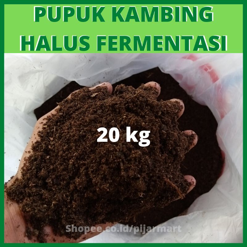 Grosir Pupuk kandang Kotoran Kambing Murni 20 Kg KOHE Kambing Fermentasi Halus