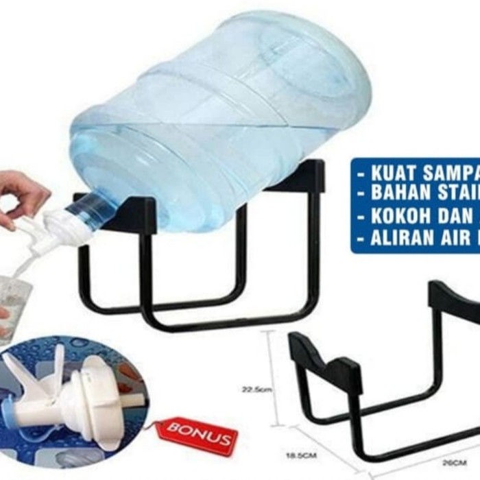 Stand Galon Aqua Tempat Dudukan Galon Air Rak Galon Kakikran