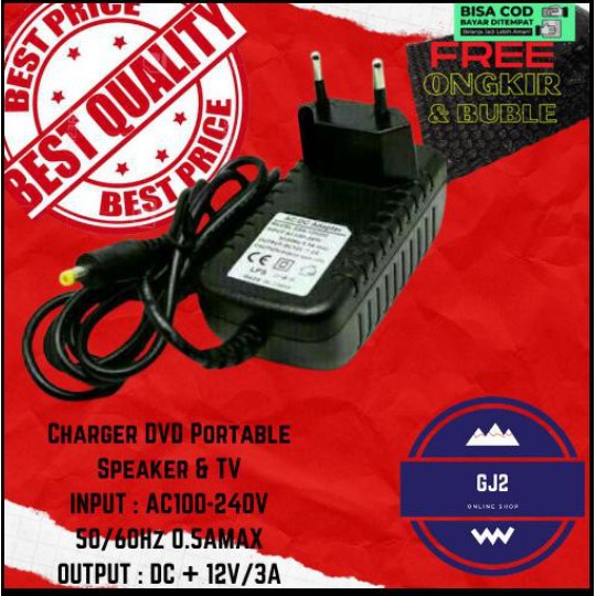 Charger DVD Portable GMC Adaptor DVD portable Cas Dvd Portable GMC