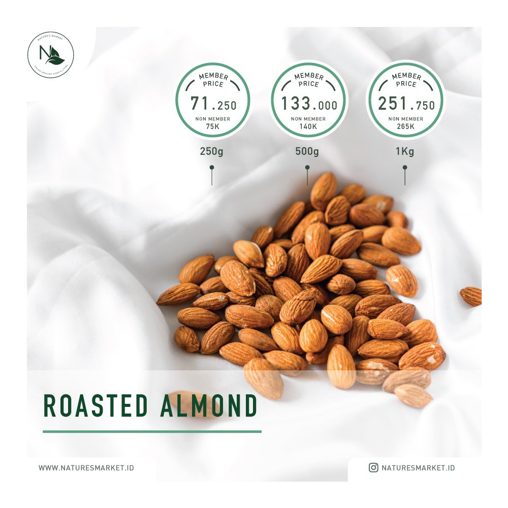 

Nature's Market Roasted Almond 500gr