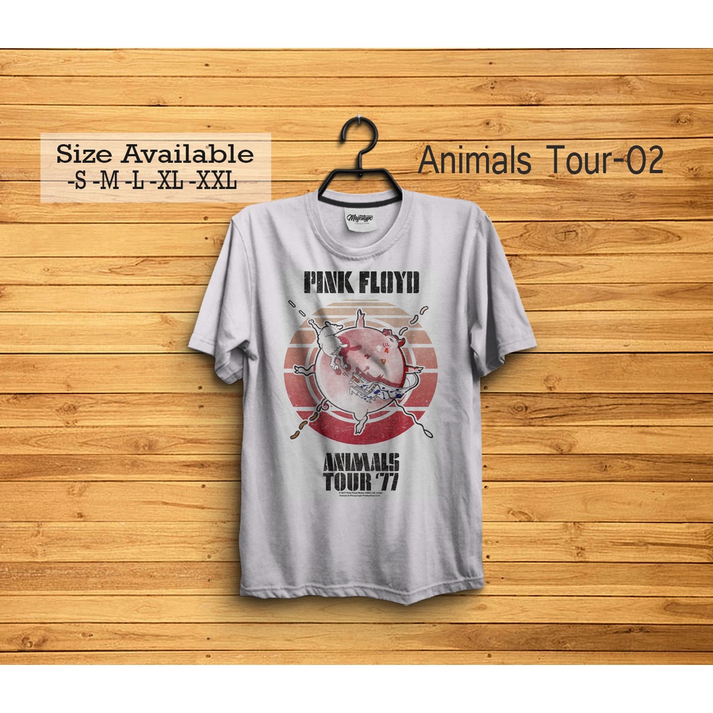 Kaos Musik Kaos Band Pink Floyd Animals Tour 77