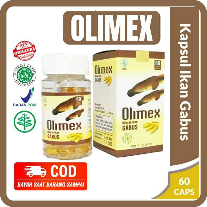 Kapsul Olimex Original Minyak Ikan Gabus