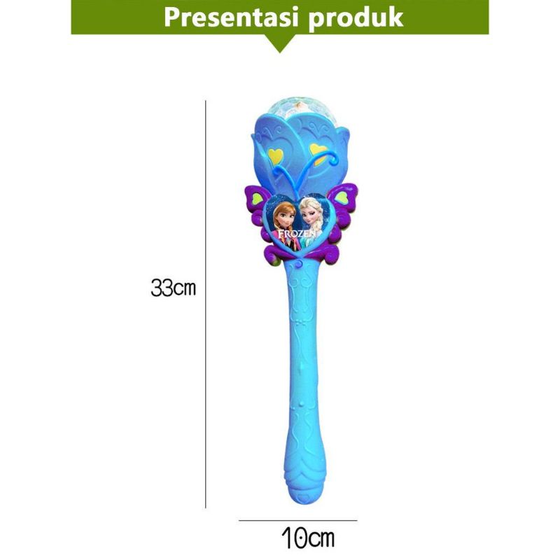 Mainan Aksesoris Frozen Mahkota Frozen/ Kalung Frozen/ Tongkat Musik Lampu Frozen