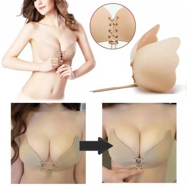 Ready Gojek Ready Bra Tempel Angel Wings Bra Bra Strapless cup A, b, C