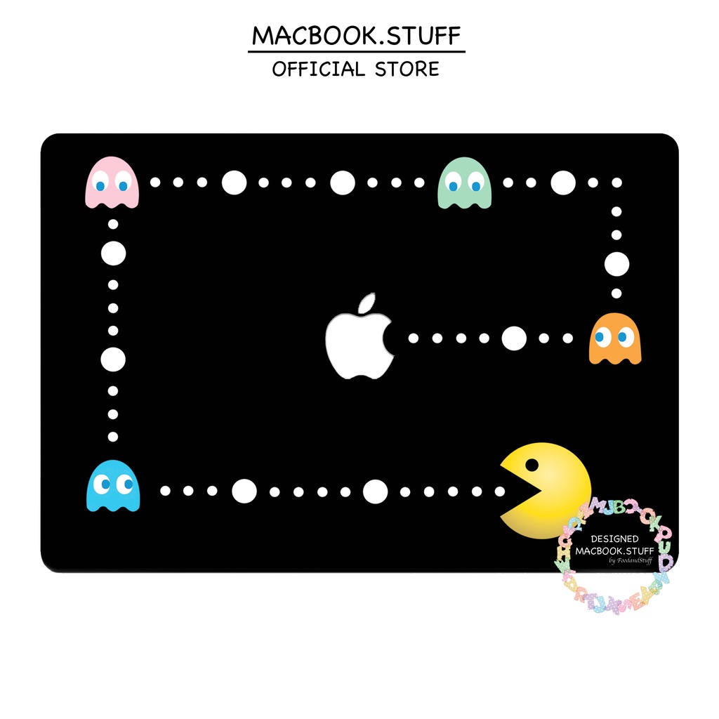 MACBOOK Case CUSTOM PACMAN DESIGN NEW AIR PRO RETINA 11 12 13 14 15 16 INCH NON /  WITH CD ROOM / TOUCHBAR / TOUCH ID / M1 2020 2021 2022