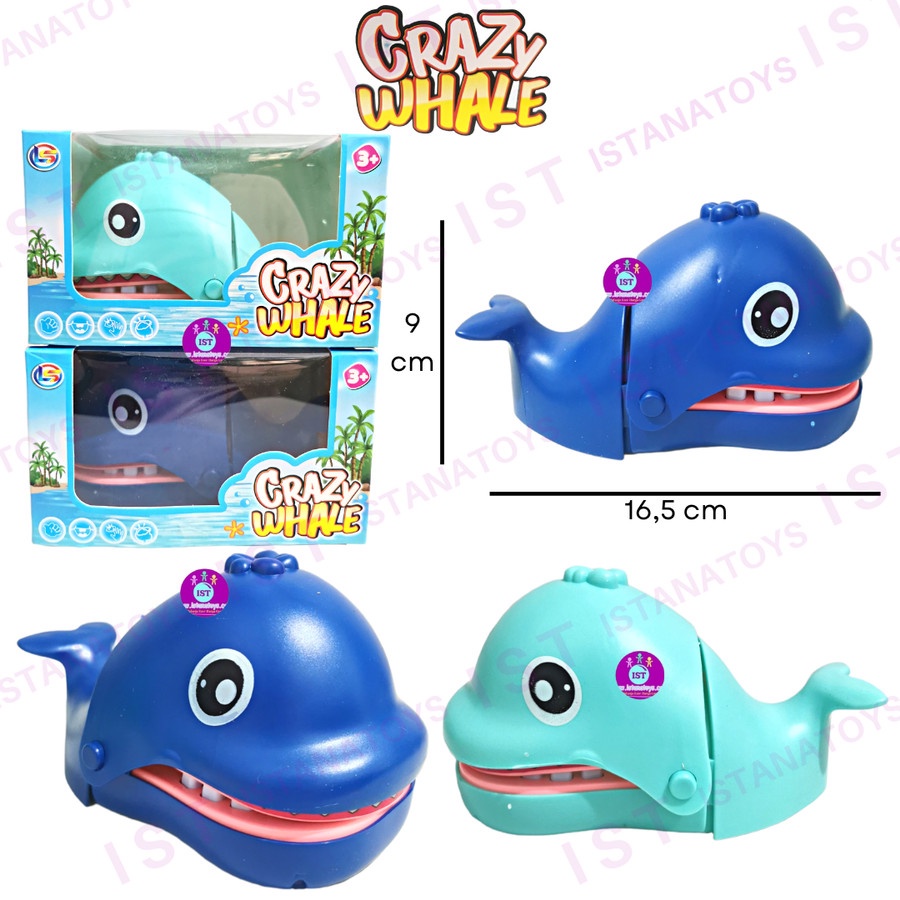 OG Mainan Gigi Whale Cartoon Mainan Gigitan Ikan Paus 167