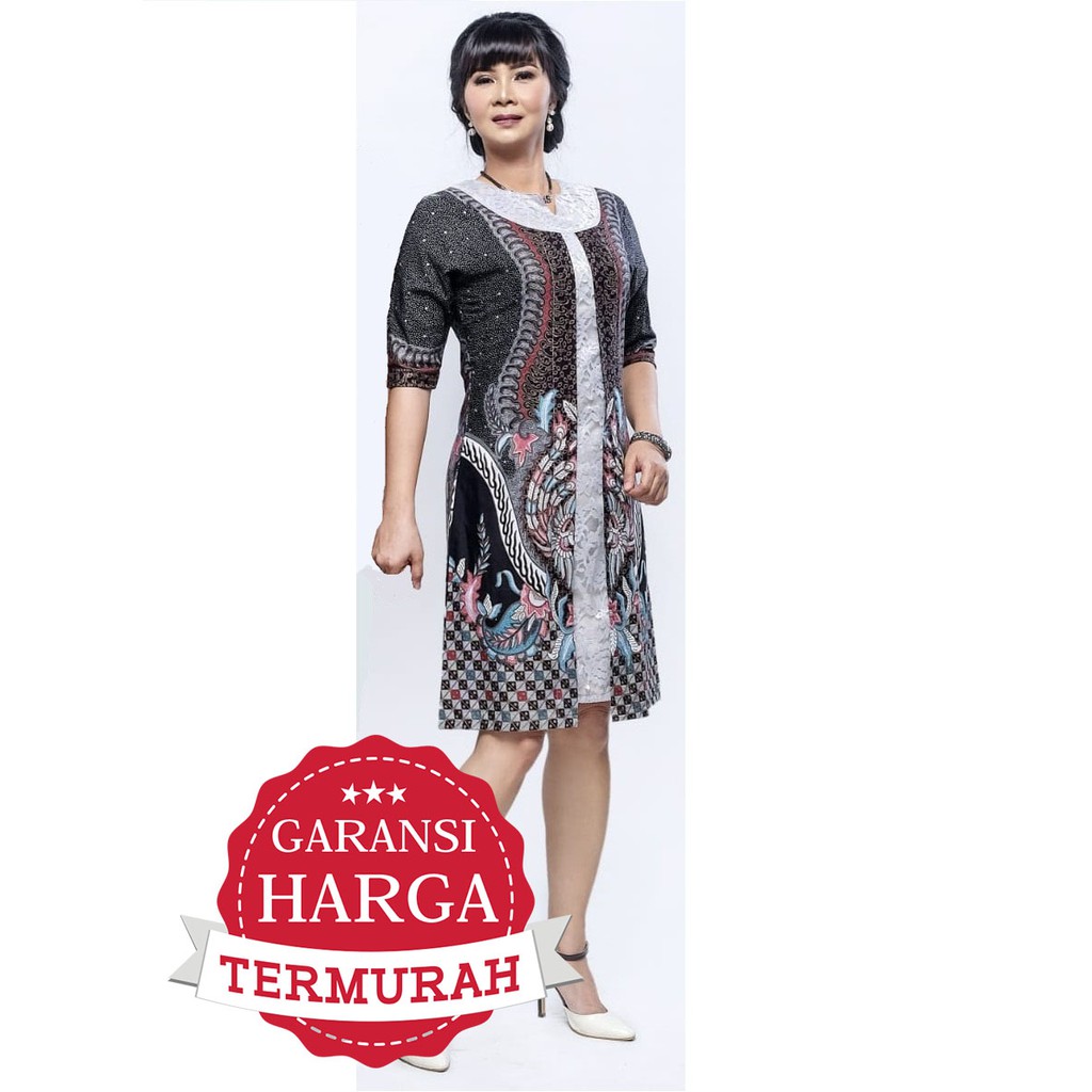 Dress Terusan Seragam Wanita Batik 2783
