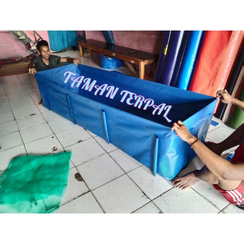 KOLAM TERPAL KOTAK 0,6x3x0,6 MOTIF SLOT ORCHID/KOLAM IKAN/TERPAL KOLAM/KOLAM PARALON/TERPAL ORCHID