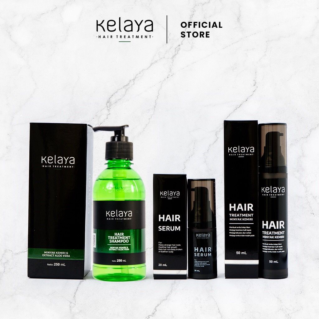 Hair Treatment Kelaya Bundling Spesial /Shampo-Hair Serum-Minyak Kemiri Variasi