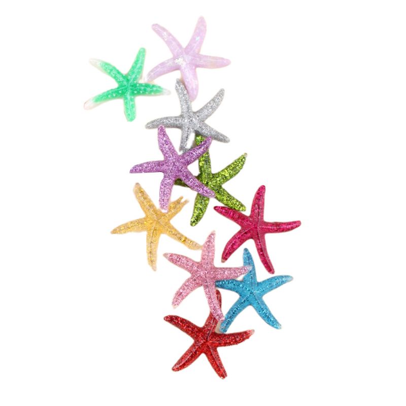 Siy 10 Pcs Ornamen Bintang Laut 40mm Bahan Resin Untuk Dekorasi Casing Handphonescrapbook Diy