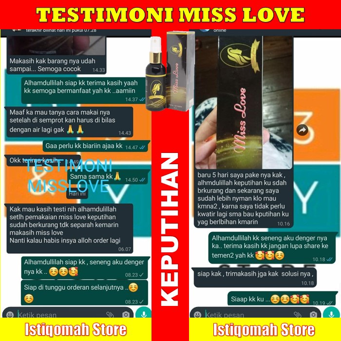 MISS LOVE SPRAY Obat Menghilangkan Keputihan Bau Yang Gatal dan Becek Saat Hamil Secara Alami Dan Cepat Pada Wanita Di Apotik Paling Ampuh - Cara Menghilangkan Keputihan Abnormal Yang Bau Gatal Becek Akibat Jamur BPOM ASLI