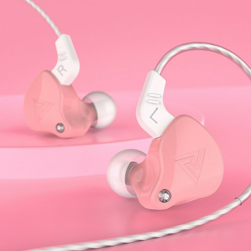 QKZ AK6X upgrade AK6 earphone Subwoofer HIFI BASS Telfon Sport headset dengan mic macaron original