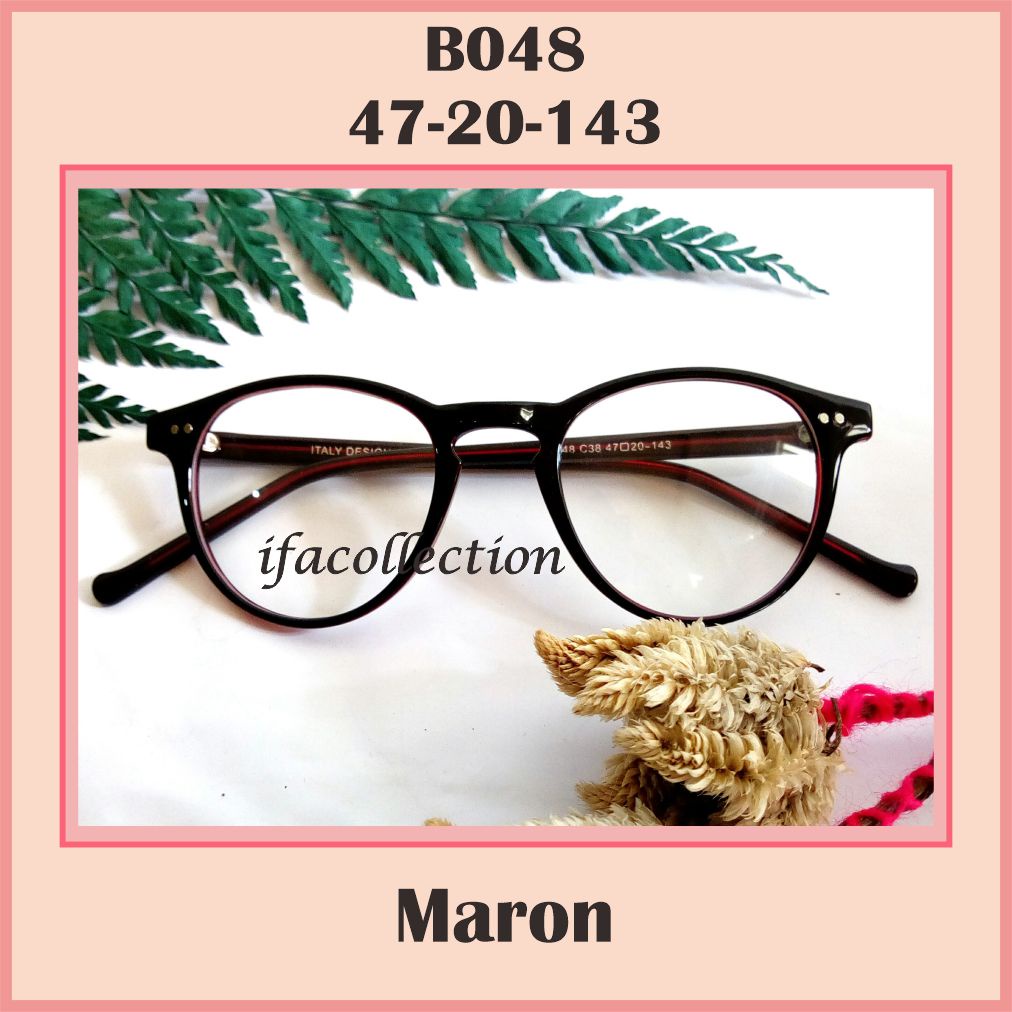 FRAME KACAMATA MINUS KOREA B048 FREE LENSA ANTI RADIASI