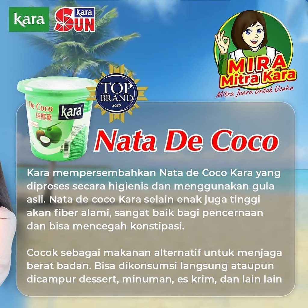 Kara Nata de Coco 1 kg / 1kg / 1000 gr gram g / 1000gr