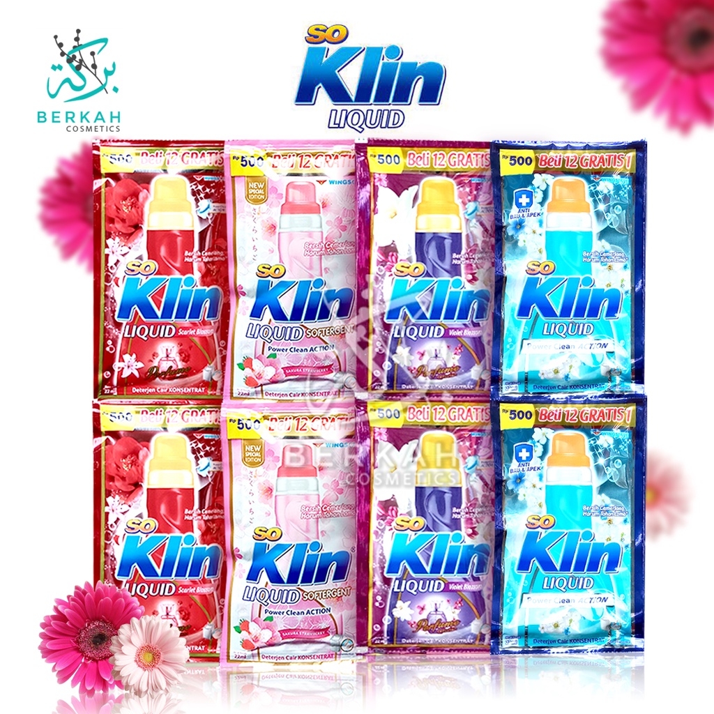 So Klin Liquid Sachet 24 ml [Isi 12pcs]