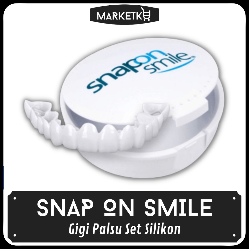 Snap On Smile Gigi Palsu 1 Set Atas Bawah - Gigi Palsu Silikon