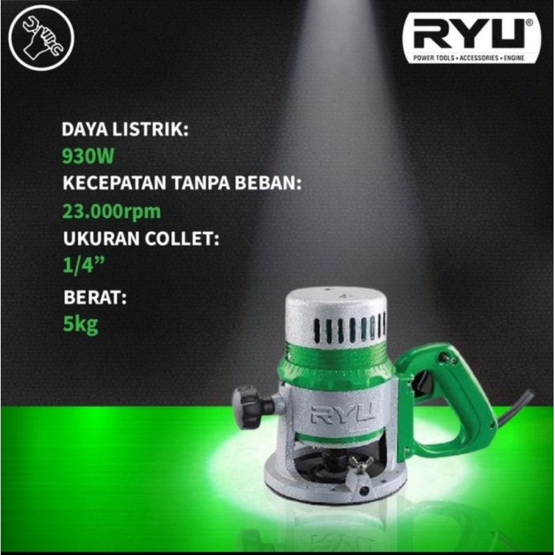 ryu RRT12 1 mesin router profil kayu 12mm