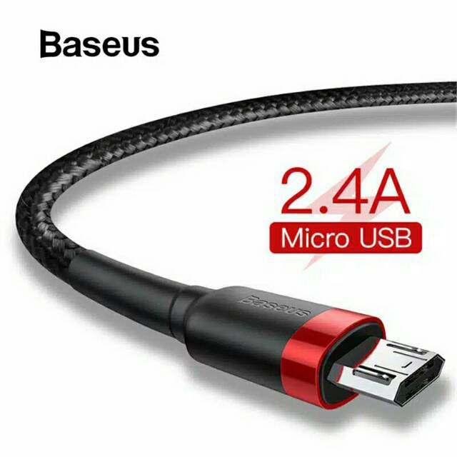 Baseus Kabel Data Micro Cafule Cable For Micro Quick Charge 2.4a 1m