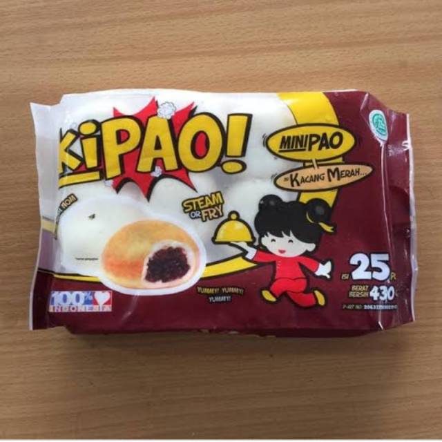 

Kipao Rasa Kacang Merah 430gr isi 25