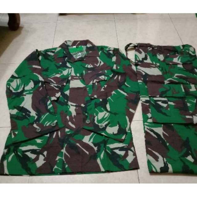 SERAGAM PDL LORENG SRITEX JATAH ASLI TNI