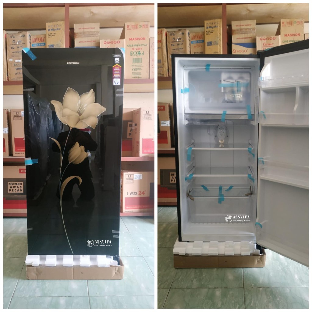 Lemari Es POLYTRON PRA18MN / Kulkas 1 Pintu Jumbo Freezer PRA18MNX