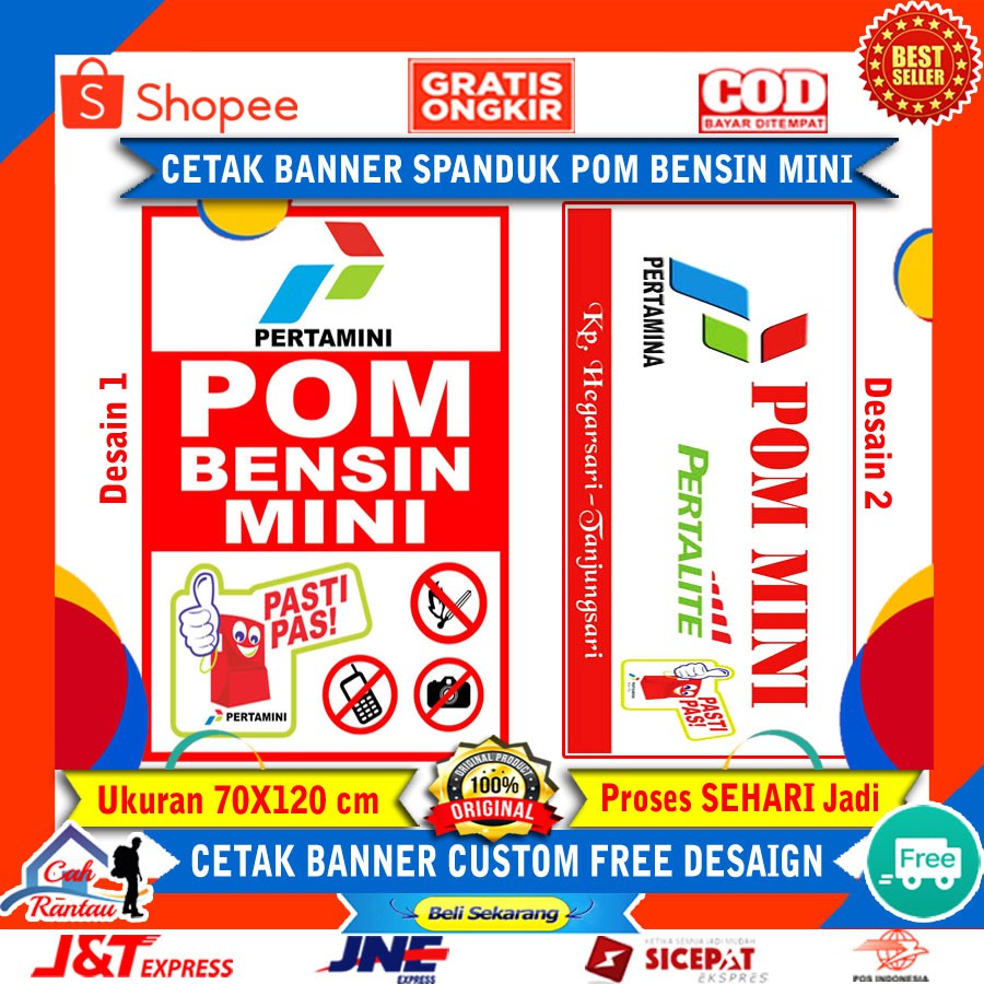 Jual Cetak Banner Spanduk Backdrop Baliho Usaha Pom Bensin Mini ...