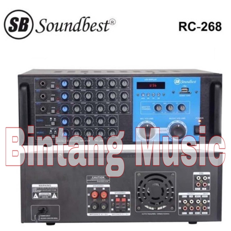 soundbest RC 268 Power Mixer Amplifier