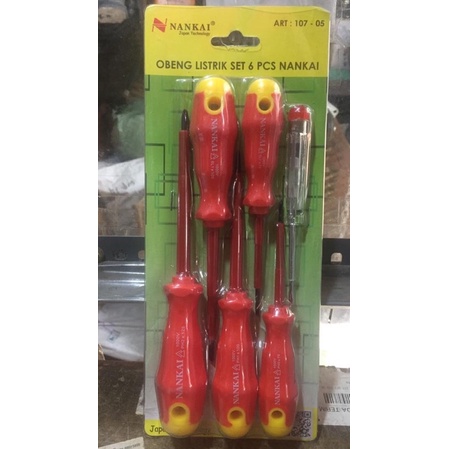 OBENG LISTRIK SET 6 PCS NANKAI