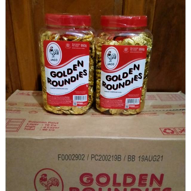 GOLDEN ROUNDIES COKLAT 950GR