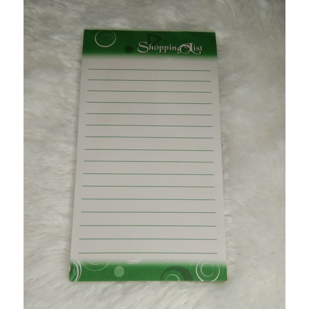 

Shopping list / catatan belanja atau kebutuhan / kertas list belanja / stiky note