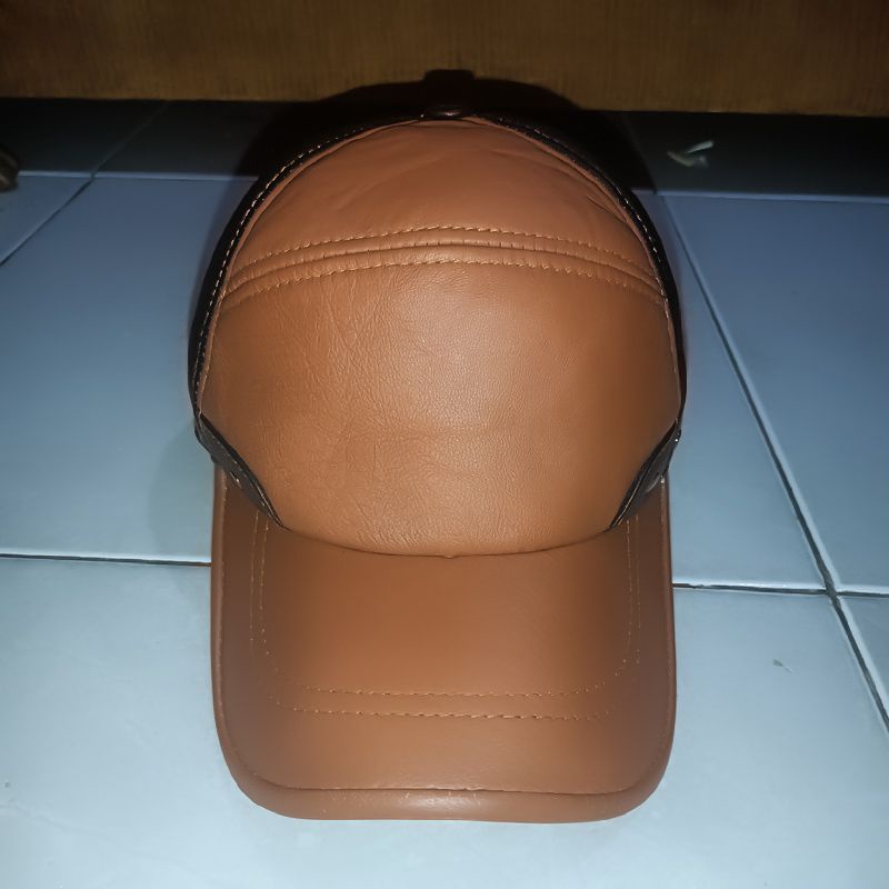 Topi kulit asli Garut pria model keren