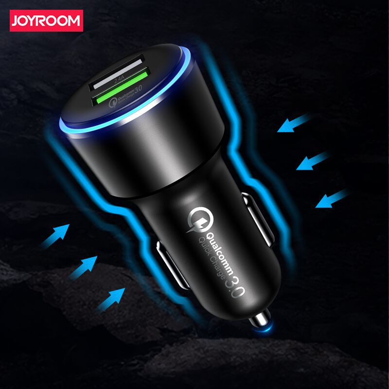 Joyroom Car Charger QC3.0+2.4A Dual USB CC-032