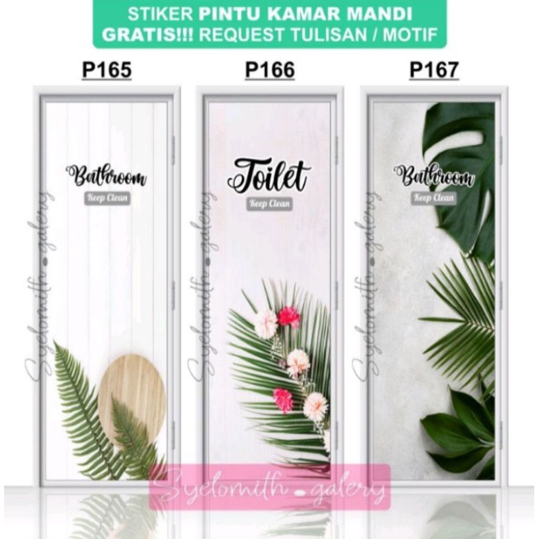 Stiker Pintu Toilet/Kamar Mandi Custom