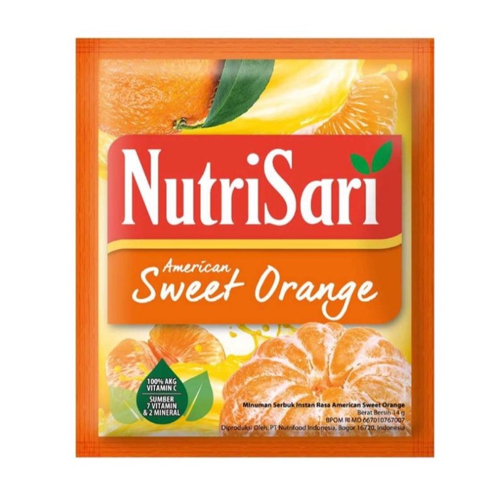 

Nutrisari American sweet orange 14grX10s